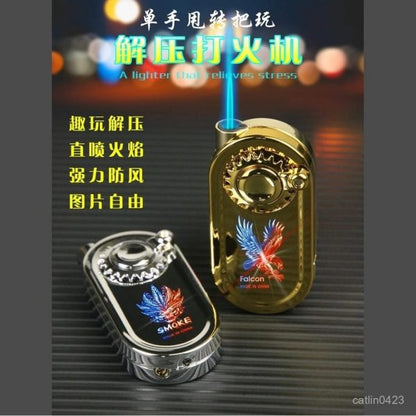 1 Piece Refillable Fancy Spinner Light Lighter | Best Quality Light Lighter | Lighter For Cigarette | Spinner Lighter Metal Body