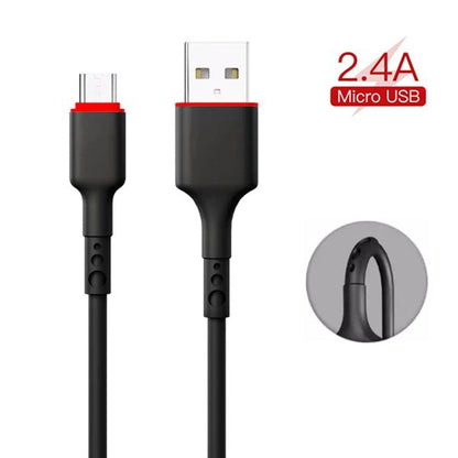 Akekio Micro Usb Data Cable-fast Charging 2.4a | Best Quality Android Charging Cable