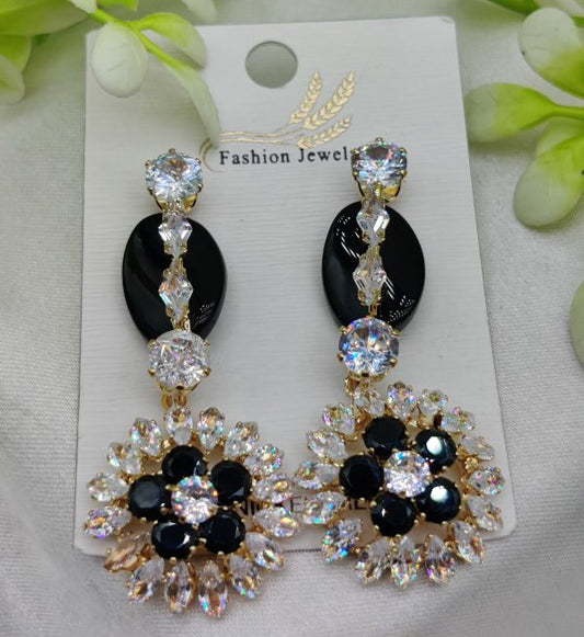 Imported Radiant Luxe Crystal Bloom Earrings  Elegance Redefined  Nickel free Girls Earrings  Women Earrings  Jewellery