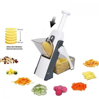 Mandoline Vegetable Cutter Slicer Chopper | Multi-function Cutter Vertical Vegetable Cutter Kitchen Shredder Grater