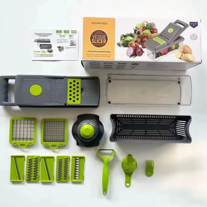 Multifunctional Vegetable Slicer Cutter Shredders Slicer With Basket Fruit Potato Chopper Carrot Grater