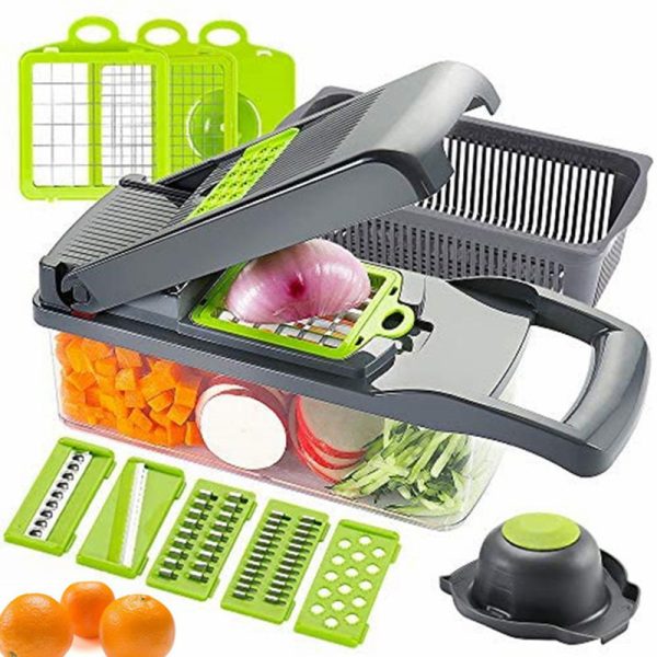 Multifunctional Vegetable Slicer Cutter Shredders Slicer With Basket Fruit Potato Chopper Carrot Grater