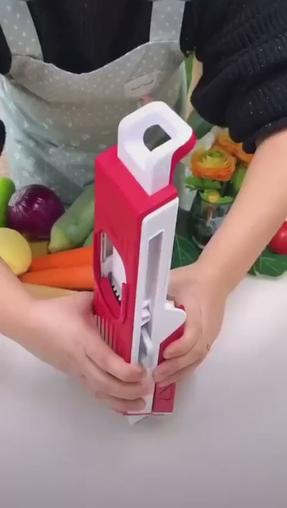 Mandoline Vegetable Cutter Slicer Chopper | Multi-function Cutter Vertical Vegetable Cutter Kitchen Shredder Grater